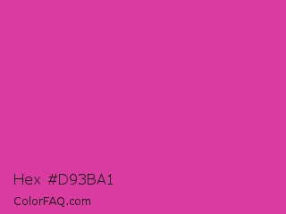 Hex #d93ba1 Color Image