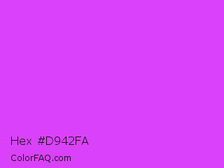 Hex #d942fa Color Image