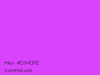 Hex #d943fe Color Image