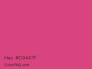 Hex #d9447f Color Image