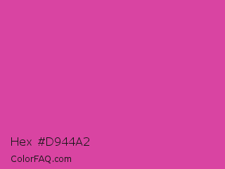 Hex #d944a2 Color Image