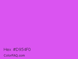 Hex #d954f0 Color Image