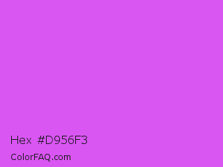 Hex #d956f3 Color Image