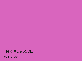 Hex #d965be Color Image