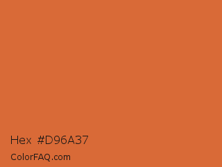 Hex #d96a37 Color Image