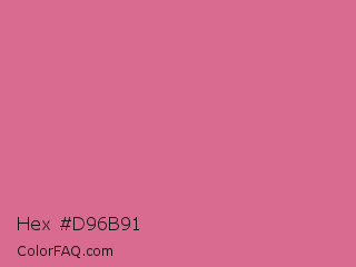 Hex #d96b91 Color Image