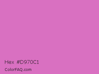 Hex #d970c1 Color Image