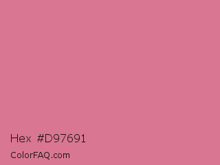 Hex #d97691 Color Image