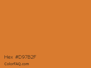 Hex #d97b2f Color Image