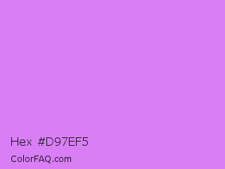 Hex #d97ef5 Color Image