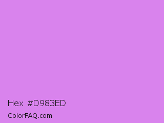 Hex #d983ed Color Image