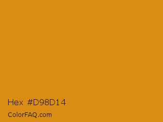 Hex #d98d14 Color Image
