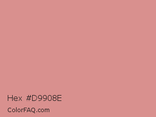 Hex #d9908e Color Image