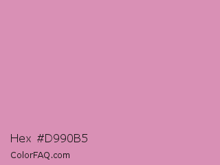 Hex #d990b5 Color Image