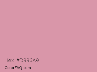 Hex #d996a9 Color Image