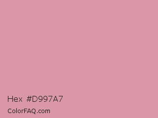 Hex #d997a7 Color Image