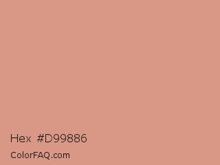 Hex #d99886 Color Image