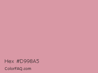 Hex #d998a5 Color Image