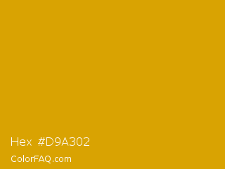 Hex #d9a302 Color Image