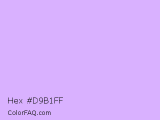 Hex #d9b1ff Color Image