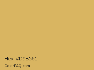 Hex #d9b561 Color Image