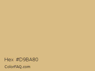 Hex #d9ba80 Color Image