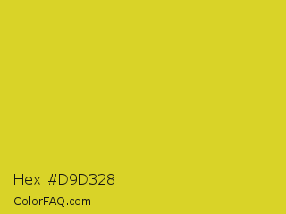 Hex #d9d328 Color Image