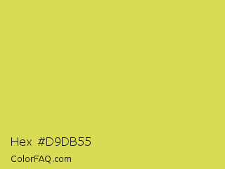 Hex #d9db55 Color Image