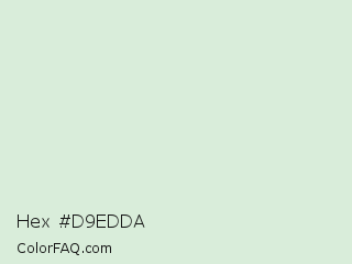 Hex #d9edda Color Image