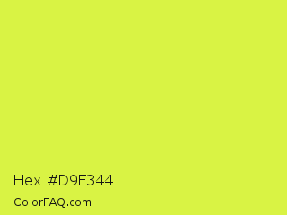 Hex #d9f344 Color Image