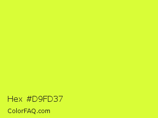 Hex #d9fd37 Color Image