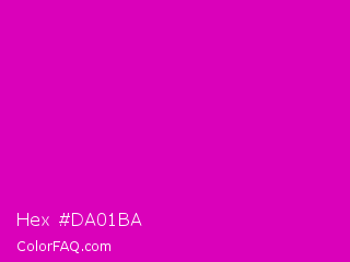 Hex #da01ba Color Image