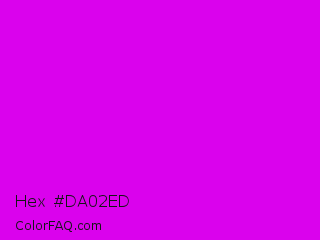 Hex #da02ed Color Image