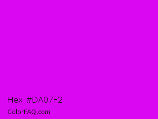 Hex #da07f2 Color Image