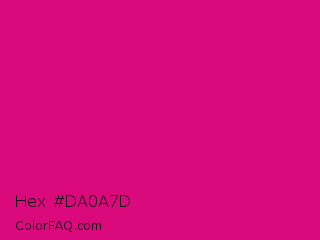 Hex #da0a7d Color Image