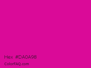 Hex #da0a98 Color Image