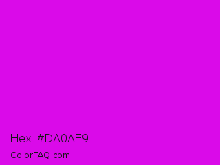Hex #da0ae9 Color Image