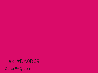 Hex #da0b69 Color Image