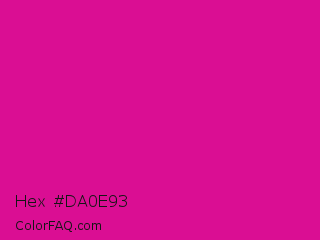 Hex #da0e93 Color Image