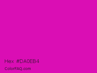 Hex #da0eb4 Color Image