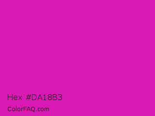 Hex #da18b3 Color Image
