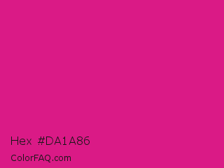 Hex #da1a86 Color Image