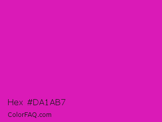 Hex #da1ab7 Color Image