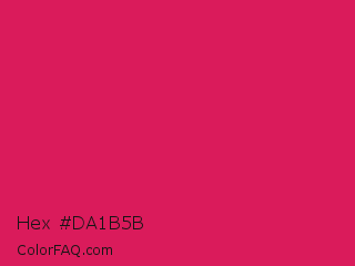 Hex #da1b5b Color Image