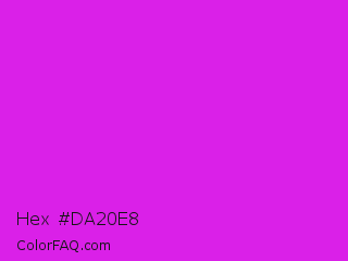 Hex #da20e8 Color Image