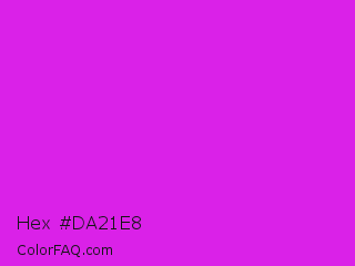 Hex #da21e8 Color Image