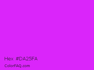 Hex #da25fa Color Image