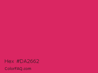 Hex #da2662 Color Image