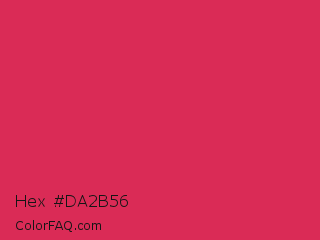 Hex #da2b56 Color Image