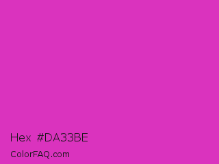 Hex #da33be Color Image